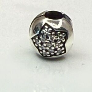 Retired Pandora Pavé Open Clip Stopper ALE S925
Star